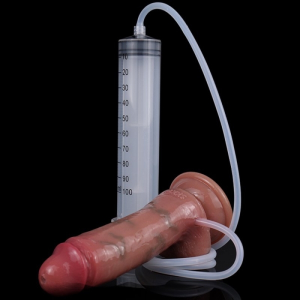 Slankere Ejaculerende Dildo 11,5 x 3,7cm Bruin