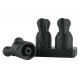 Set van 3 inhalatorstoppers + GC-POP™ houder S/M/L