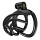 Lock Cobra Cyclone Spiral Chastity Cage BLACK BENT S