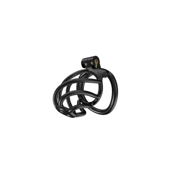 Cage de chasteté Tortille M 7 x 3.4 cm Noire