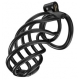 Chastity cage Tortille XXL 12.5 x 3.4 cm Black