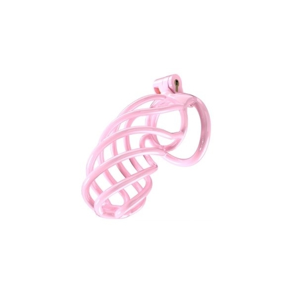 Cage de chasteté TORTILLE XXL 12.5 x 3.4 cm Rose