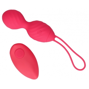  Loveline Strawred Vibrating Geisha Balls 10 x 3.5cm