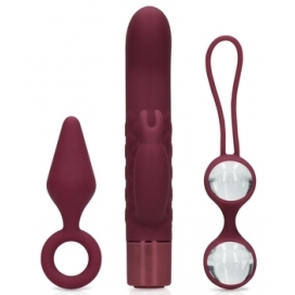 Darkcherry Sextoys for Her Conjunto de 3 acessórios