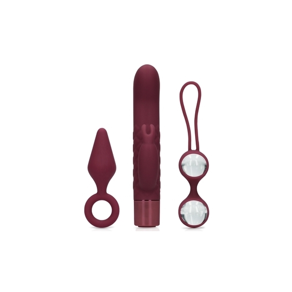 Darkcherry Sextoys for Her Conjunto de 3 acessórios