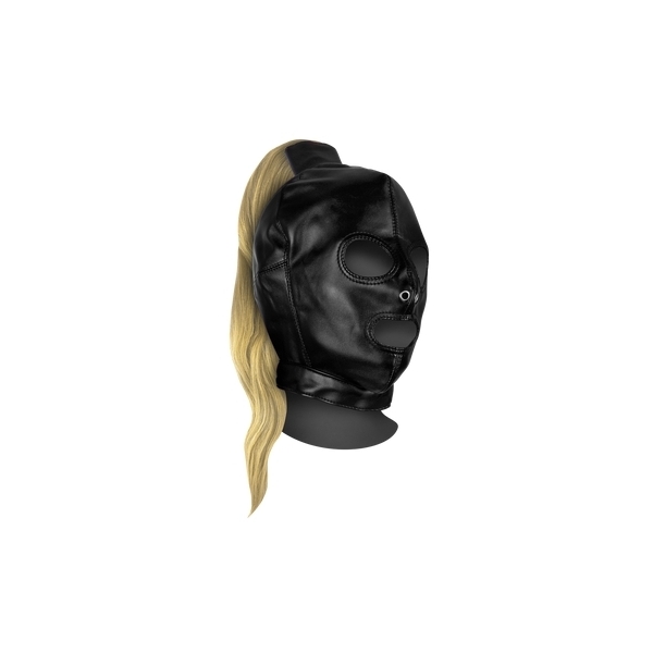 Bonnet met blonde paardenstaart