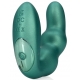Estimulador de próstata doblado 10 x 3,5 cm Verde metálico