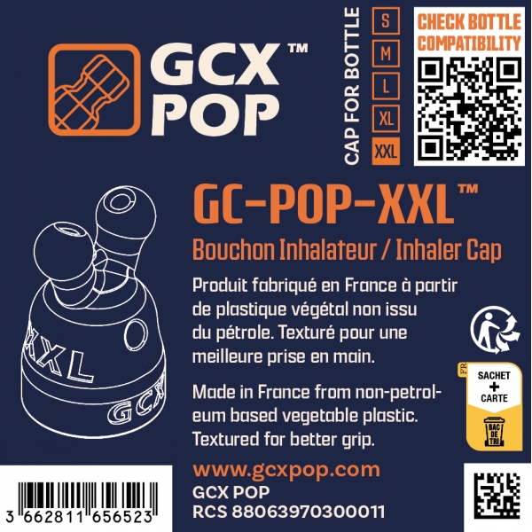 Tappo per inalatore di aromi GC-POP™ Taglia XXL