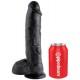 Consolador King Cock XXL 20 x 5,4 cm Negro