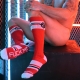 LOCKER ROOM SOCK Red