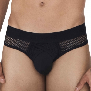 CLEVER Swirl Fishnet Brief Black