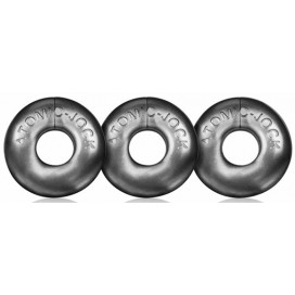 Oxballs Packung mit 3 Oxballs Graue Mini-Hahnringe