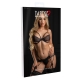 Open Cup 3-Piece Suspender Belt Set Black