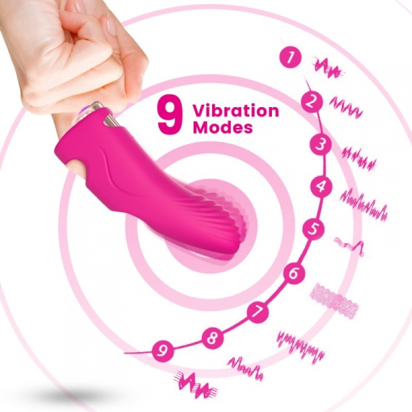 Aurora Vibrating Finger Sleeve 6.5 x 3cm