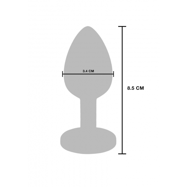 Vibrerende plug The Glider M 7,4 x 3,4cm