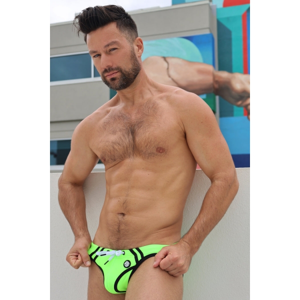 Slip da bagno Expose Verde neon