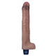 Vibrating dildo Softee Vibe 21 x 4cm Brown