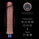 Softee Bizz vibrerende dildo 20 x 3,7 cm Bruin