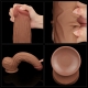 Dildo a pelle scorrevole 23 x 6 cm marrone