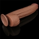 Dildo a pelle scorrevole 23 x 6 cm marrone