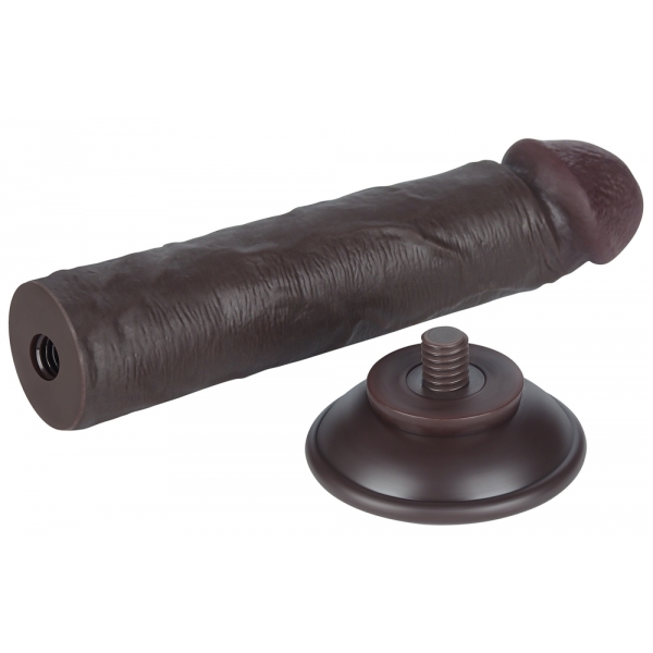 Dildo a pelle scorrevole 17 x 4 cm nero