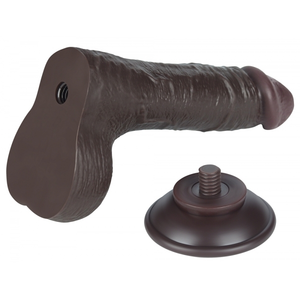 Dildo Skin Deslizante 13 x 3,7cm Preto