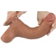 Schuifhuid Dildo 16 x 4.2cm Bruin