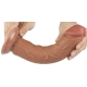 Pele deslizante de Dildo 17 x 4cm Castanho