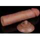 Pele deslizante de Dildo 17 x 4cm Castanho