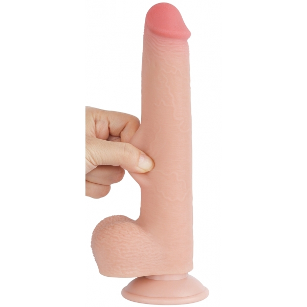 Dildo a pelle scorrevole 16 x 4,2 cm