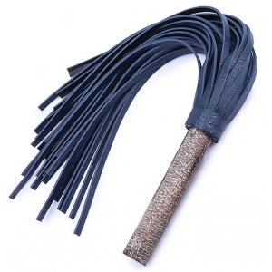 LuxuryFantasy Wooden Round Handle Flogger NAVY