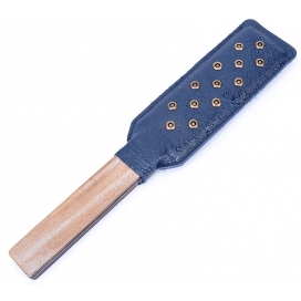 Pagaia in legno massiccio 32 cm blu