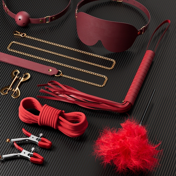 Kit BDSM de 11 piezas Clarissa Red