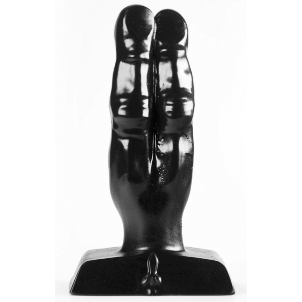 Plug Zizi Double Finger Fuck 10 x 4 cm Black