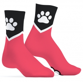Kinky Puppy Socks Chaussettes PAW Kinky Puppy Rose
