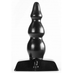 Zizi XXX Plug anal ZIZI RIPPLE 9 x 3 cm Noir