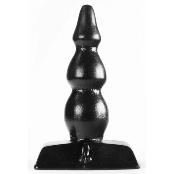 Plug anal ZIZI RIPPLE 9 x 3 cm Noir