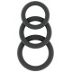 Lot of 3 Sono Silicone Cockrings n°25 Grey