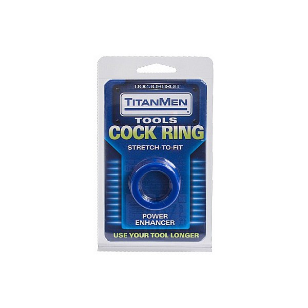 Cockring Stretch Titan 25mm Blau