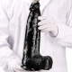 Thorel dildo 25 x 8cm Black