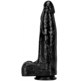 Blood Vessel Large Silicone Dildo BLACK