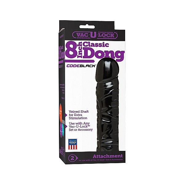 Klassieke Dong Vac-U-Lock Dildo 19cm