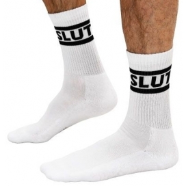 Mr B - Mister B Weiße Socken Slut Crew Socks