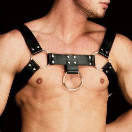 Ouch! Harness Costas - Solid Structure 2 - Black