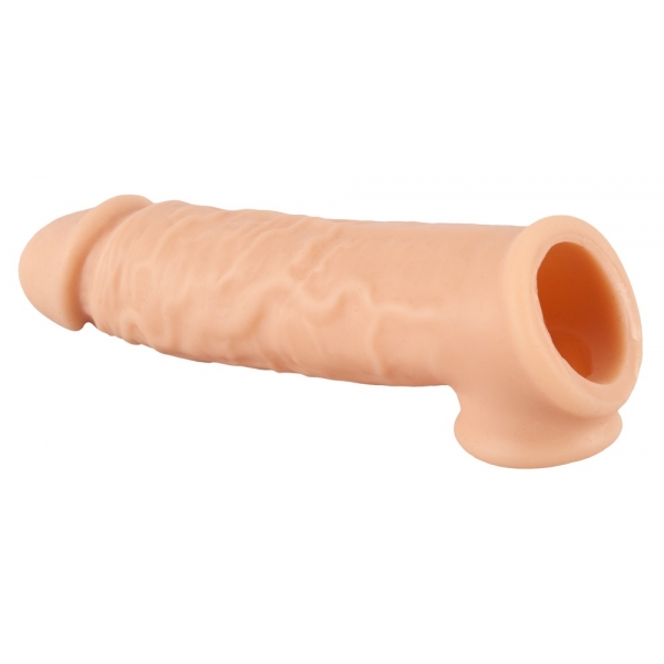 Funda para pene con extensión realista 16,5 x 3,7 cm