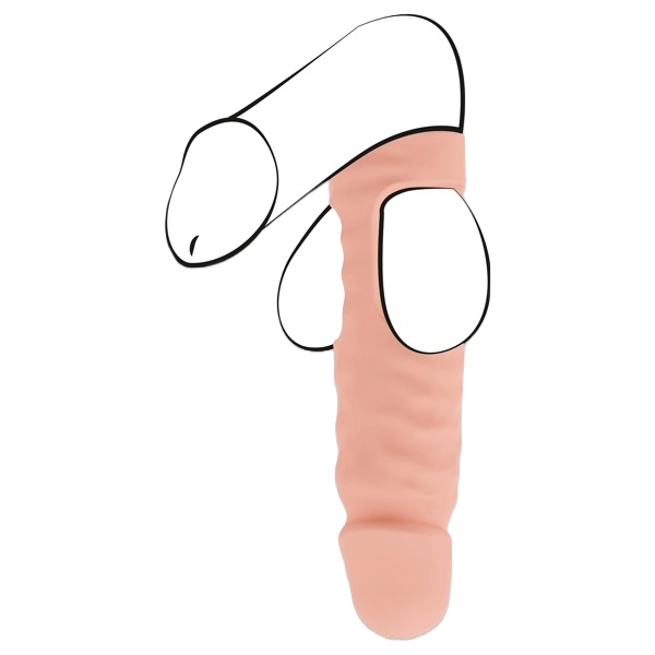 Sextoy Doble Penetración Bola Joder 9 x 4.7cm