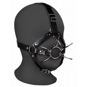 Ouch! Xtreme Knebel mit Nasenhaken Gag Cross schwarz