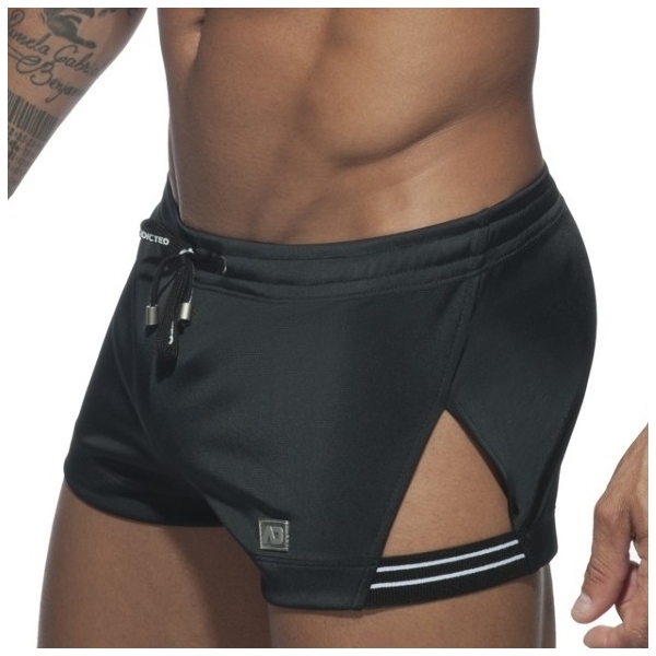 Side Stripe Shorts Black