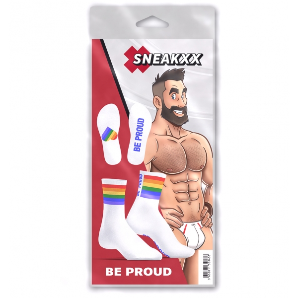 Rainbow Be Proud SneakXX Socks