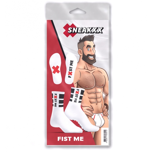 Fist Me SneakXX white socks